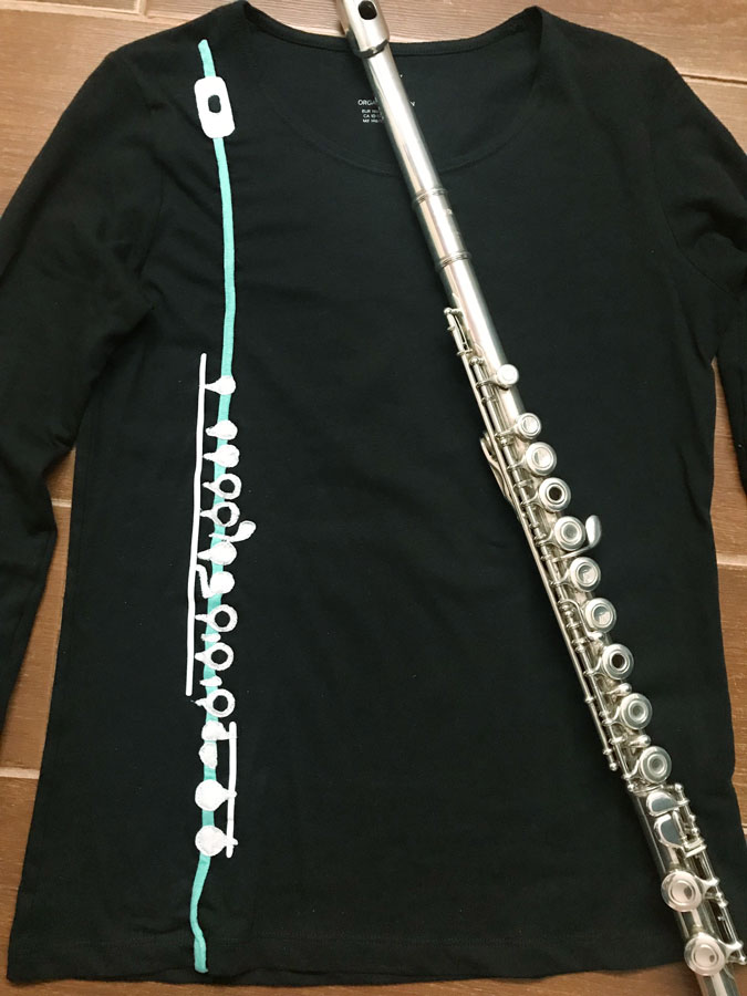 Vintage Flauta Regalo Retro Músico Flautas Transversales Camiseta 